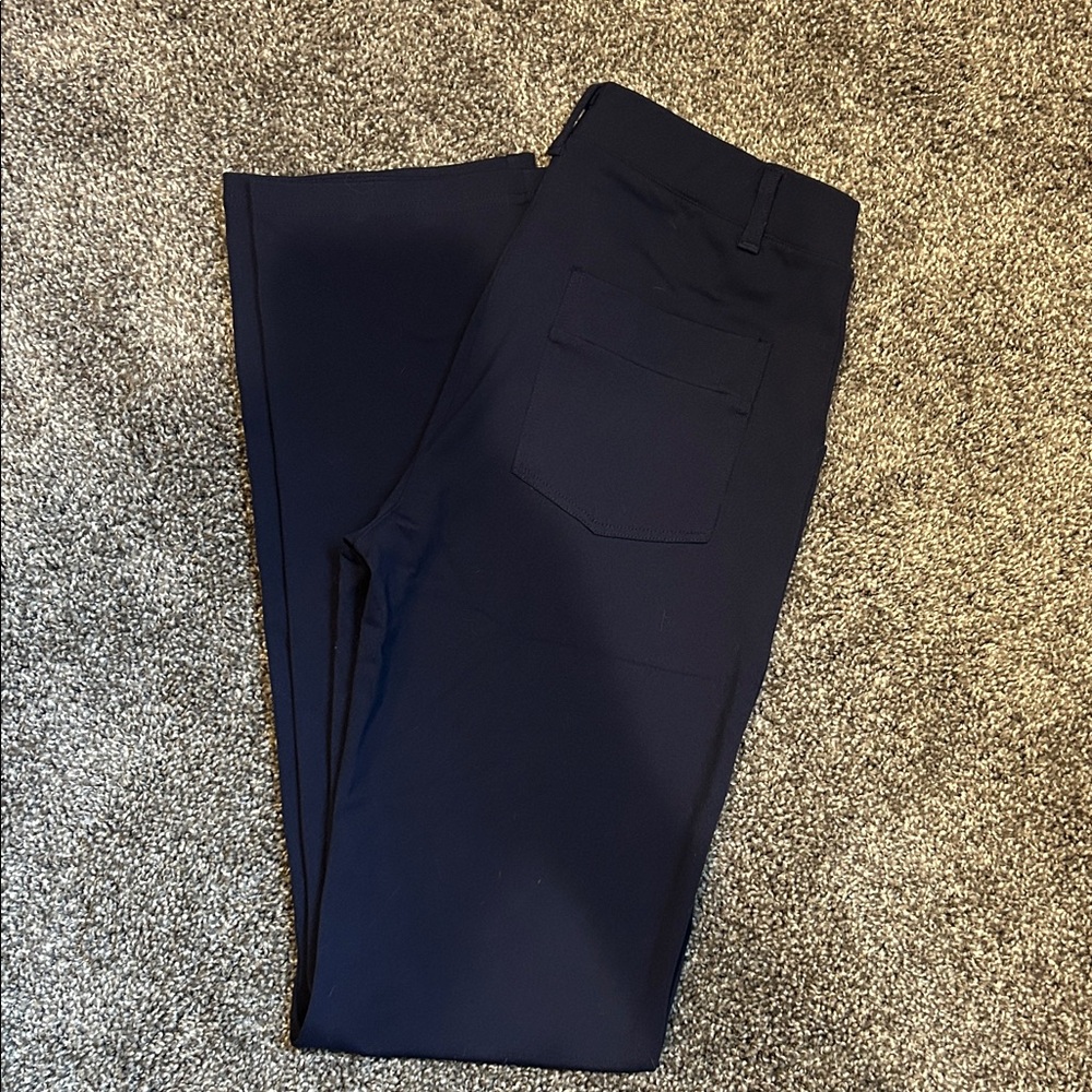 Women's Navy Straight Leg Yoga Pants